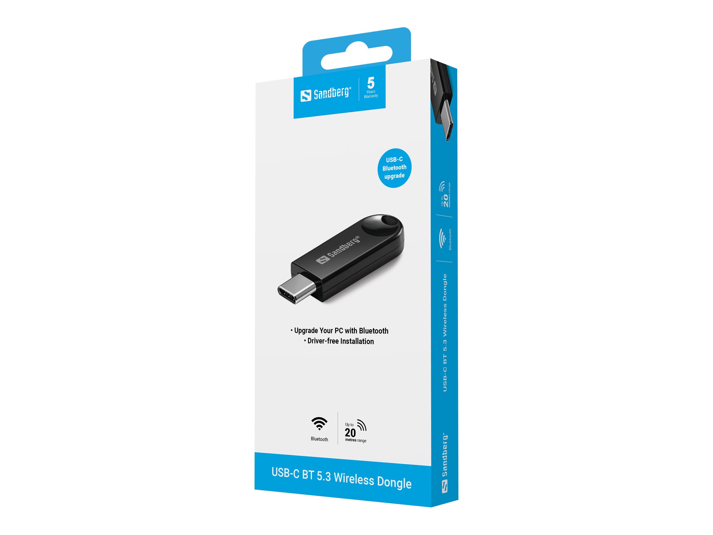 SANDBERG USB-C BT 5.3 Wireless Dongle
