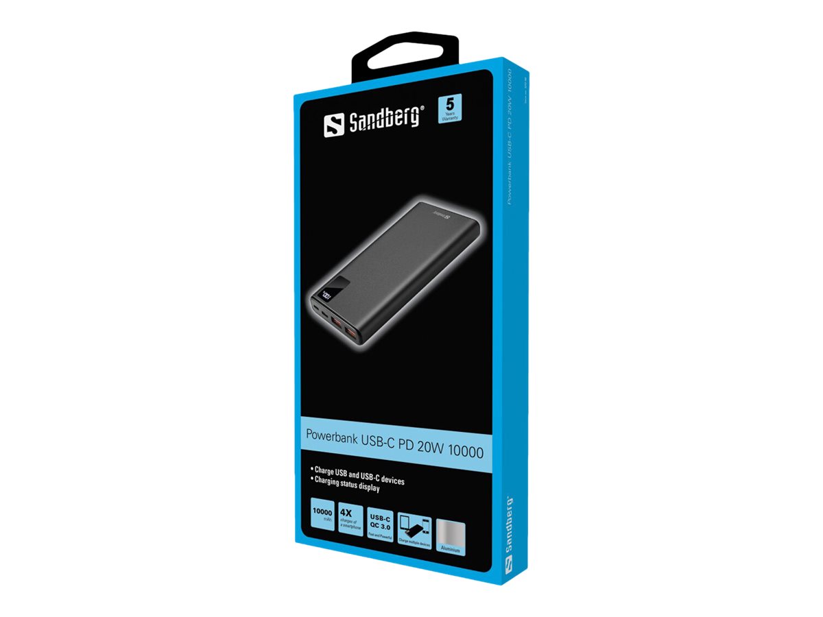 SANDBERG Powerbank USB-C PD 20W 10000