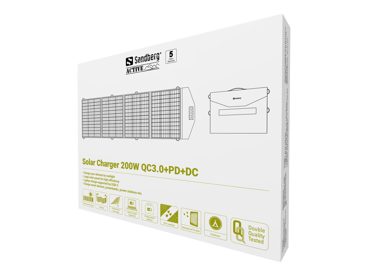 SANDBERG Solar Charger 200W QC3.0+PD+DC