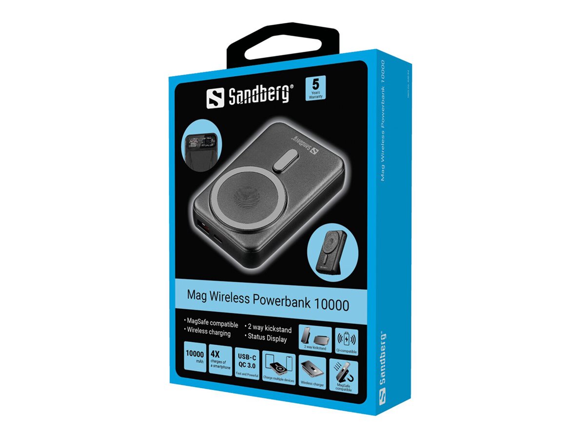 SANDBERG Mag Wireless Powerbank 10000