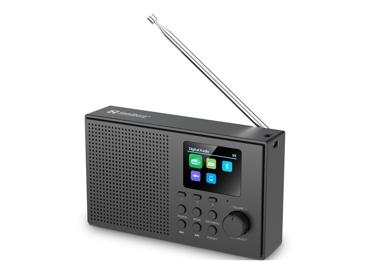 SANDBERG Speaker Radio DAB+BT Recharge