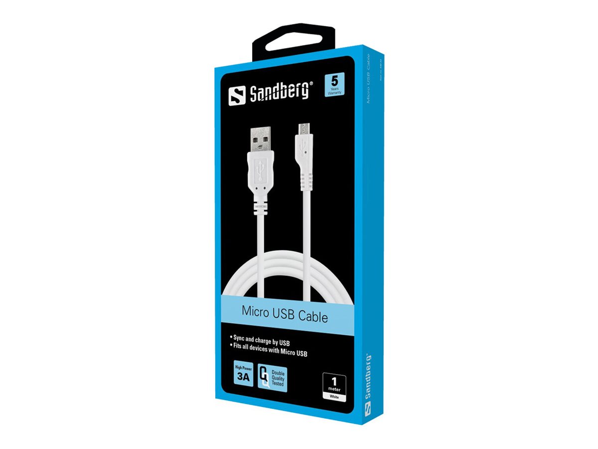 SANDBERG Micro USB Sync Ladekabel 1m