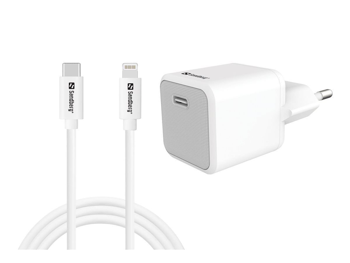 SANDBERG USB-C AC Charger 20W +Lightning