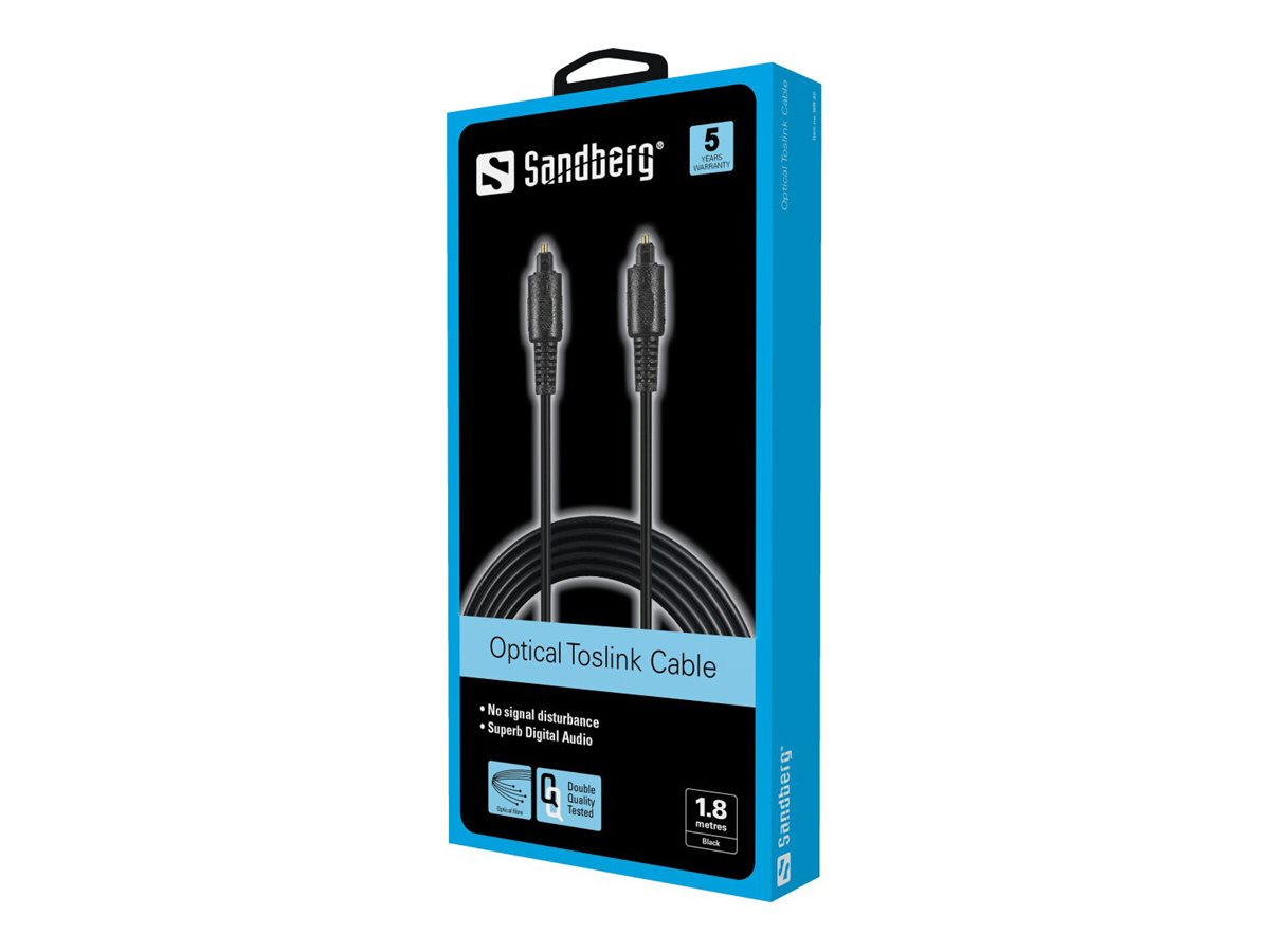 SANDBERG Optical Toslink-Toslink,  1.8m