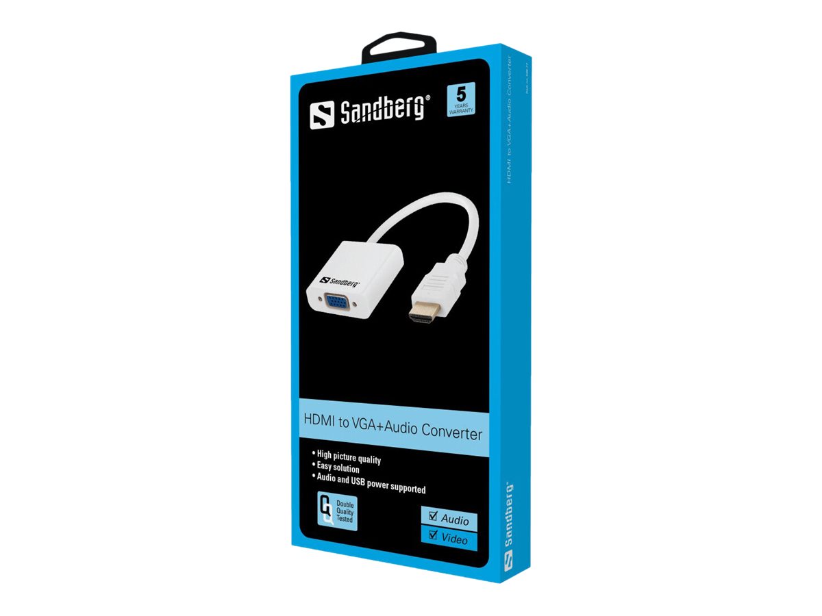 SANDBERG HDMI to VGA+Audio Converter