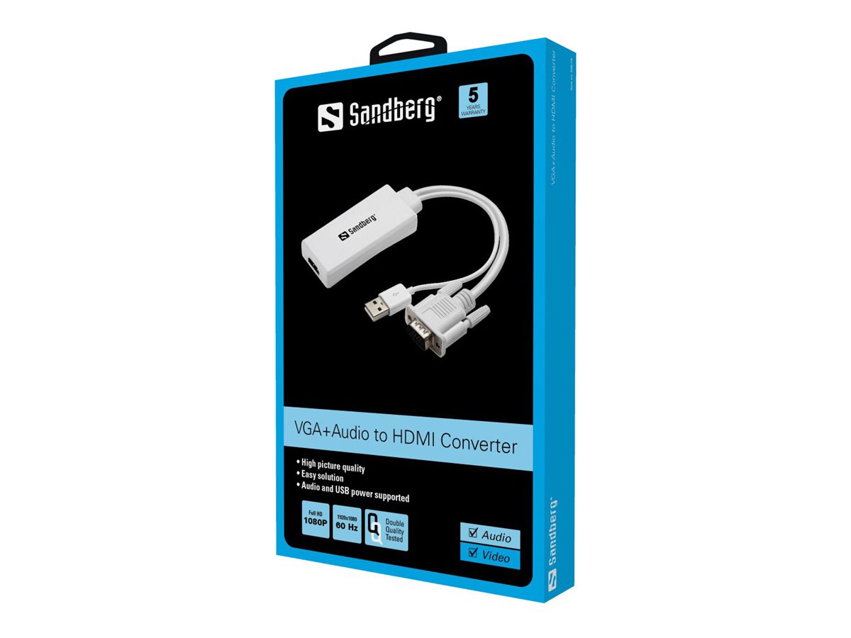 SANDBERG VGA+Audio to HDMI Converter