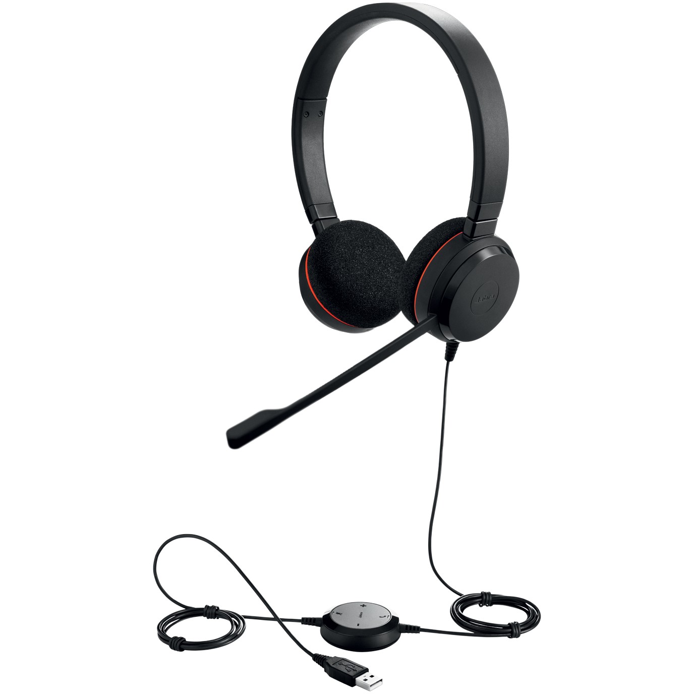 Jabra Headset Evolve 20 MS Duo USB NC schnurgebunden