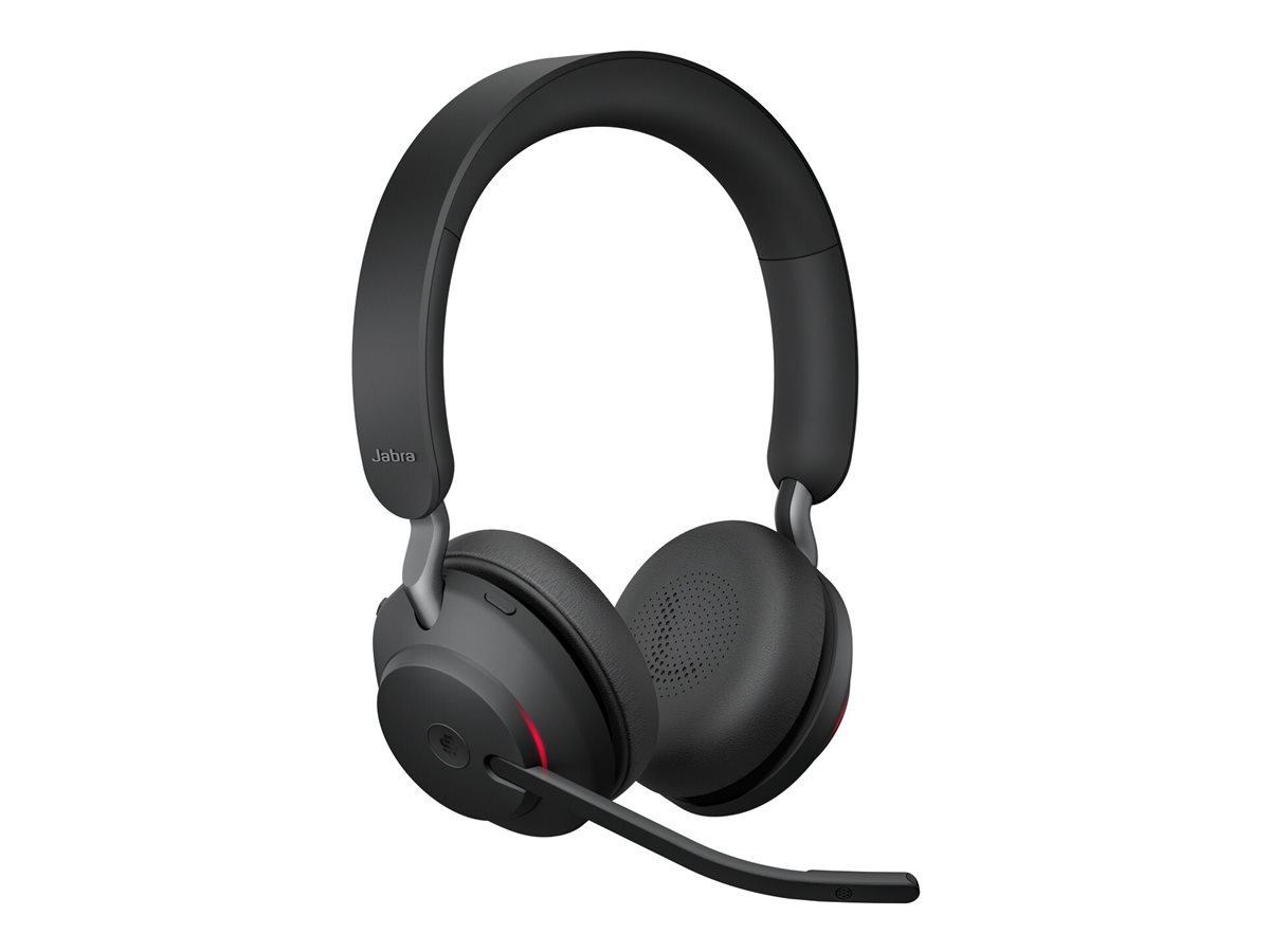Jabra Evolve2 65 Stereo MS + Ladestation + Link 380 USB-C. schwarz
