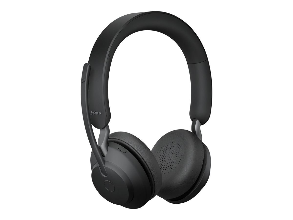 Jabra Headset Evolve2 65 UC Duo, inkl. Link 380c & Ladesta