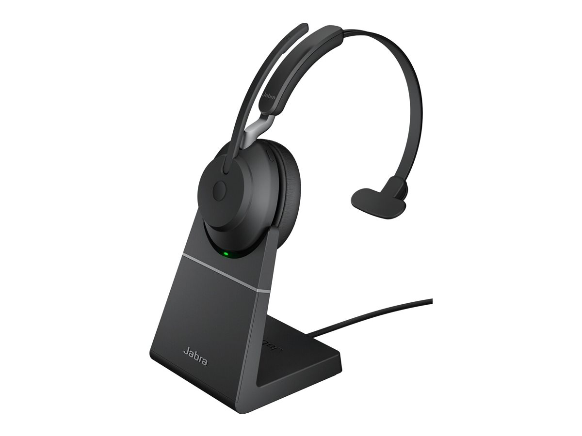 Jabra Evolve2 65 Mono UC + Ladestation + Link 380a. schwarz