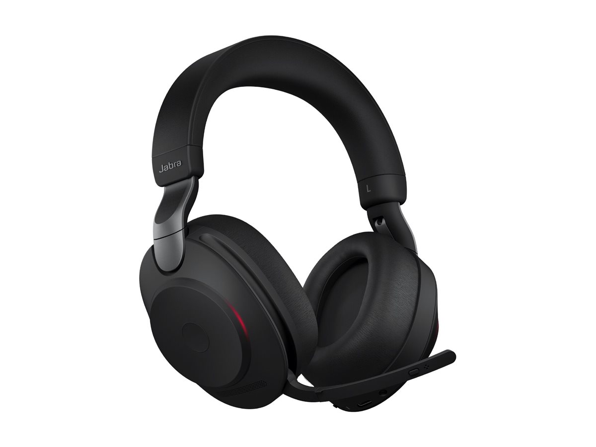 Jabra Headset Evolve2 85 UC Duo, inkl. Link 380a & Ladestat.