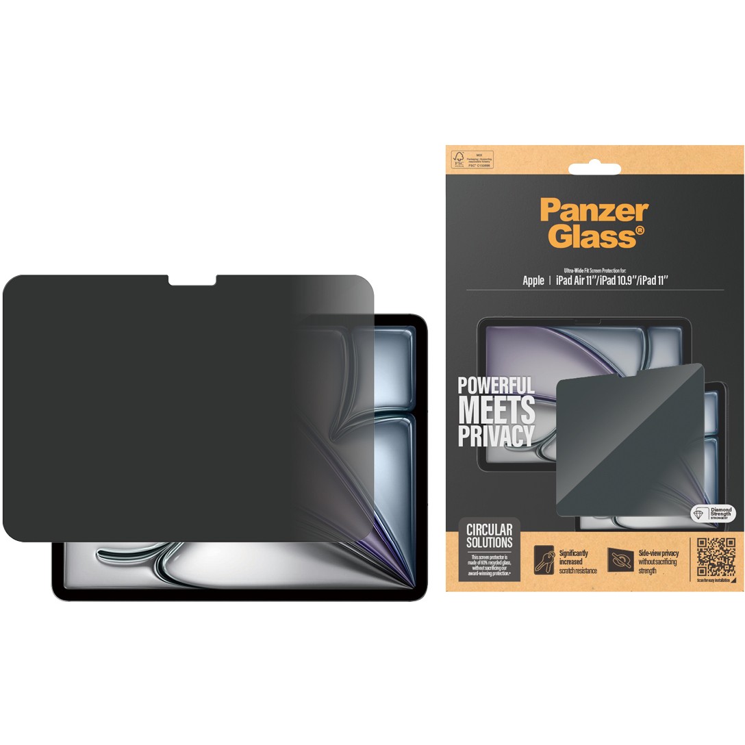 PanzerGlass ® 2-Way Privacy Screen Protector iPad Air 11'' (2024-2025) | iPad 11