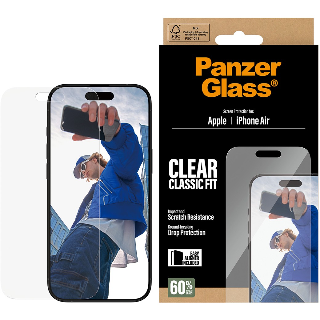 PanzerGlass ® Screen Protector iPhone Air | Classic Fit w. EasyAligner