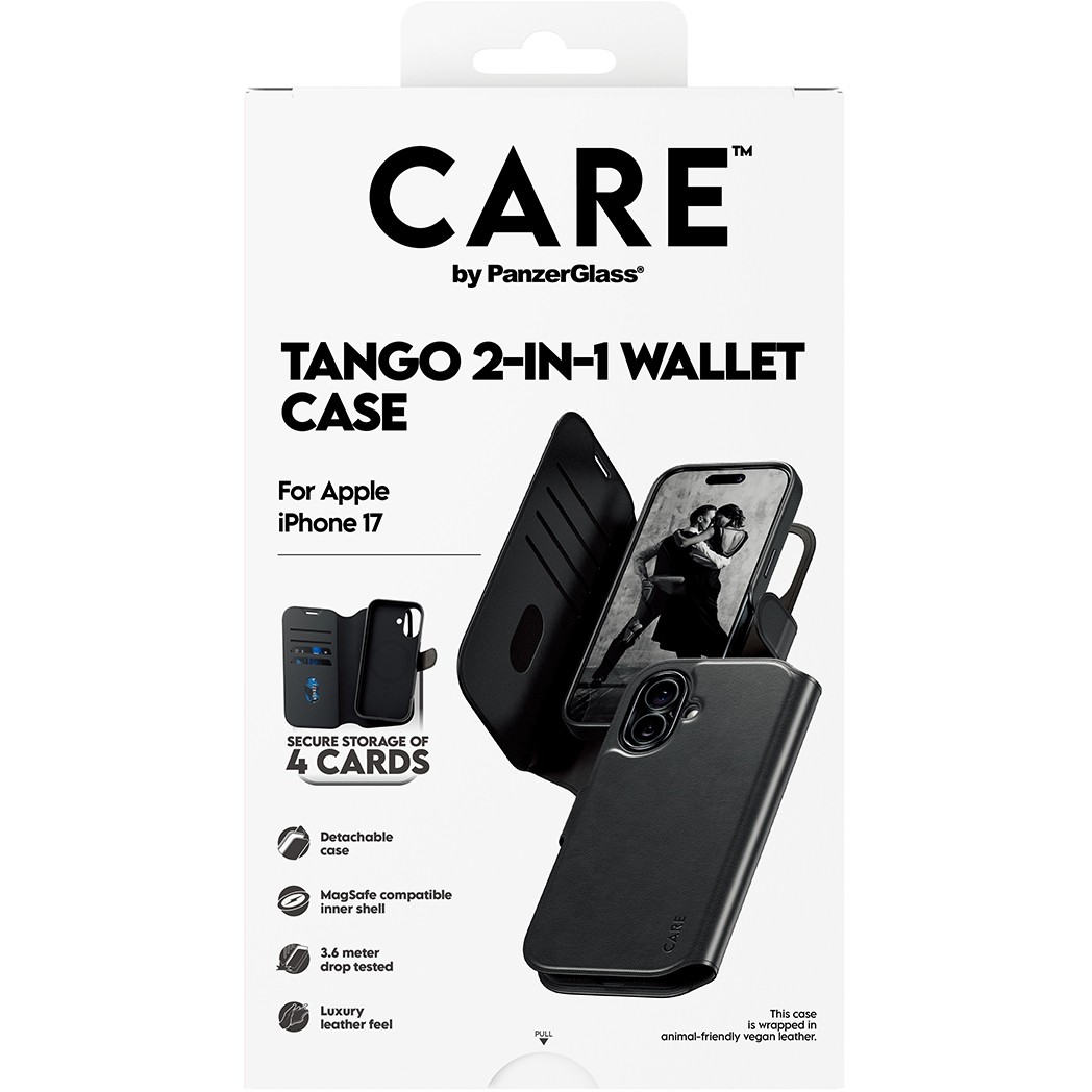 PanzerGlass CAREâ„¢ by ® Tango 2-in-1 Wallet Case w. MagSafe iPhone 17 mobile phone case
