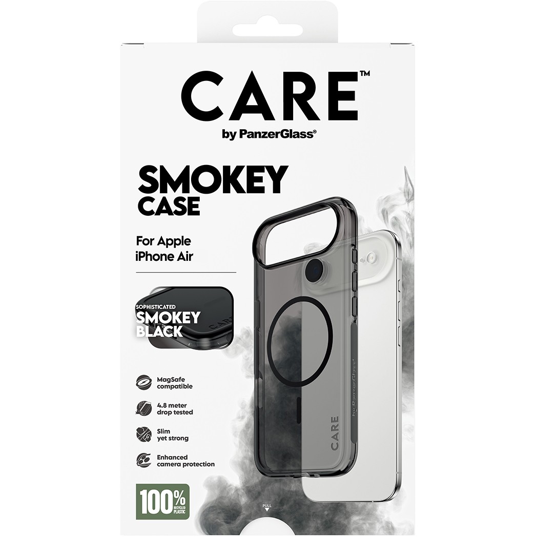 PanzerGlass CAREâ„¢ by ® Smokey Case w. Black MagSafe iPhone Air mobile phone case