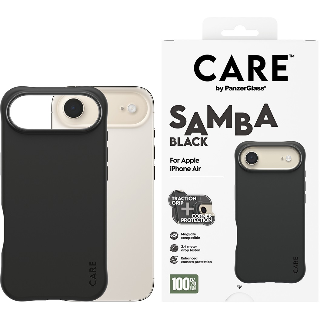 PanzerGlass CAREâ„¢ by ® Samba Case Black w. MagSafe iPhone Air mobile phone case