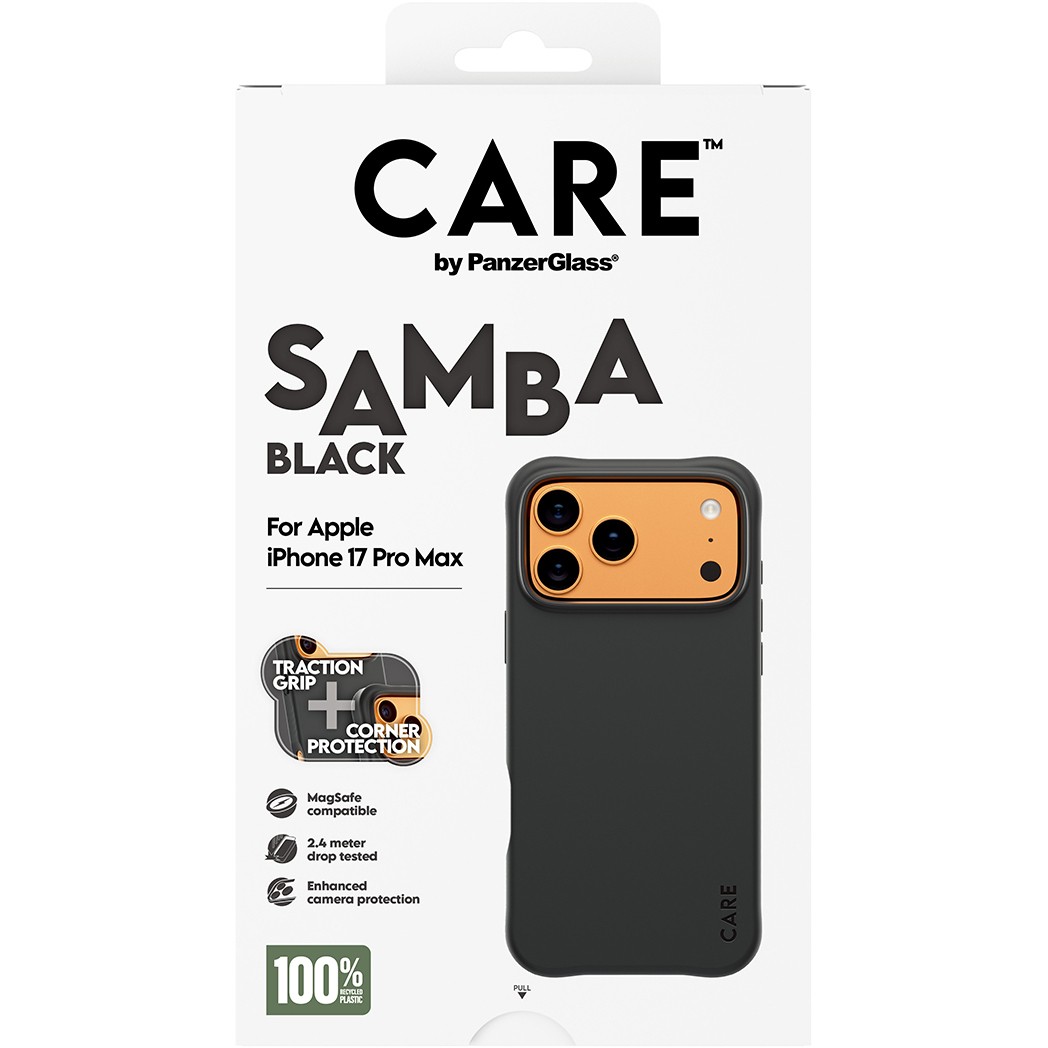 PanzerGlass CAREâ„¢ by ® Samba Case Black w. MagSafe iPhone 17 Pro Max mobile phone case