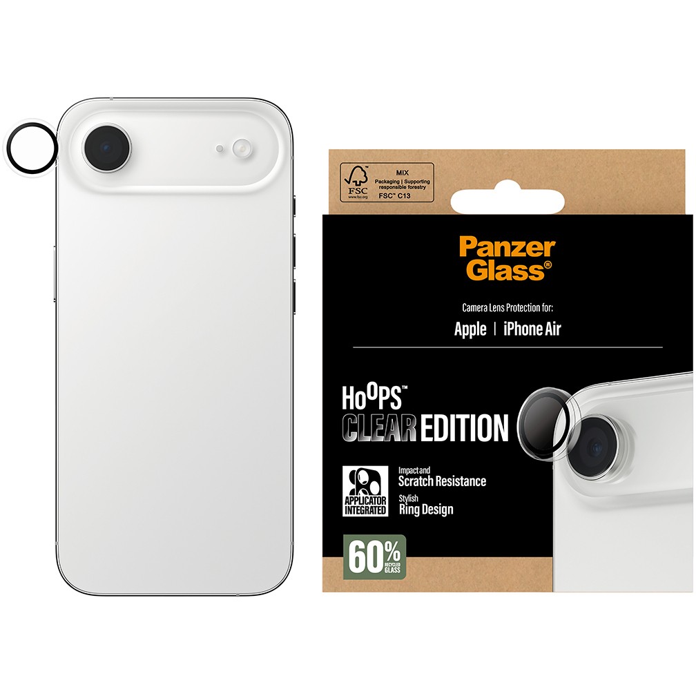PanzerGlass ® Hoops® Camera Lens Protector Transparent iPhone Air