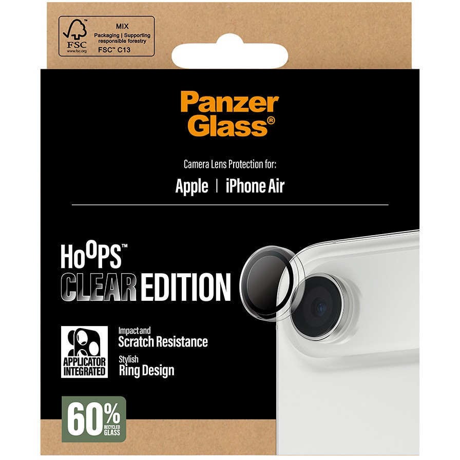 PanzerGlass ® Hoops® Camera Lens Protector Transparent iPhone Air