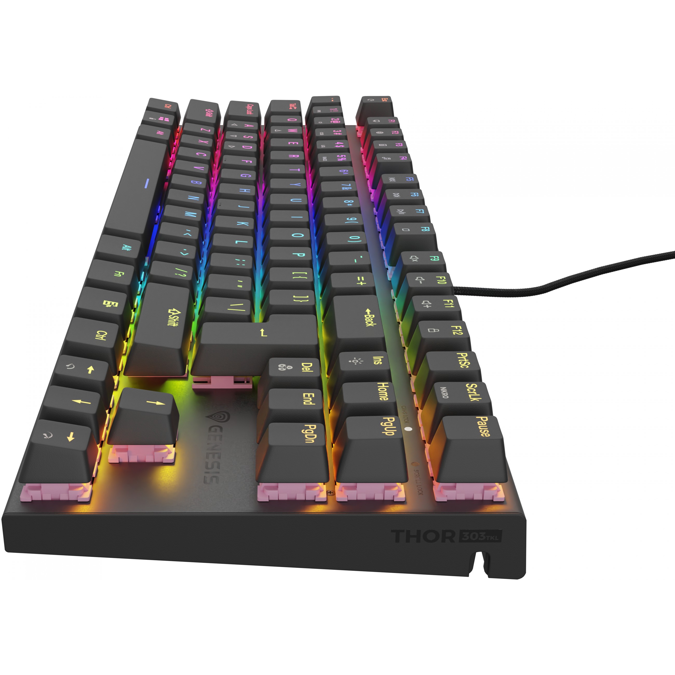 Genesis Gaming Tastatur THOR 303 TKL silent kabelgeb. (US)