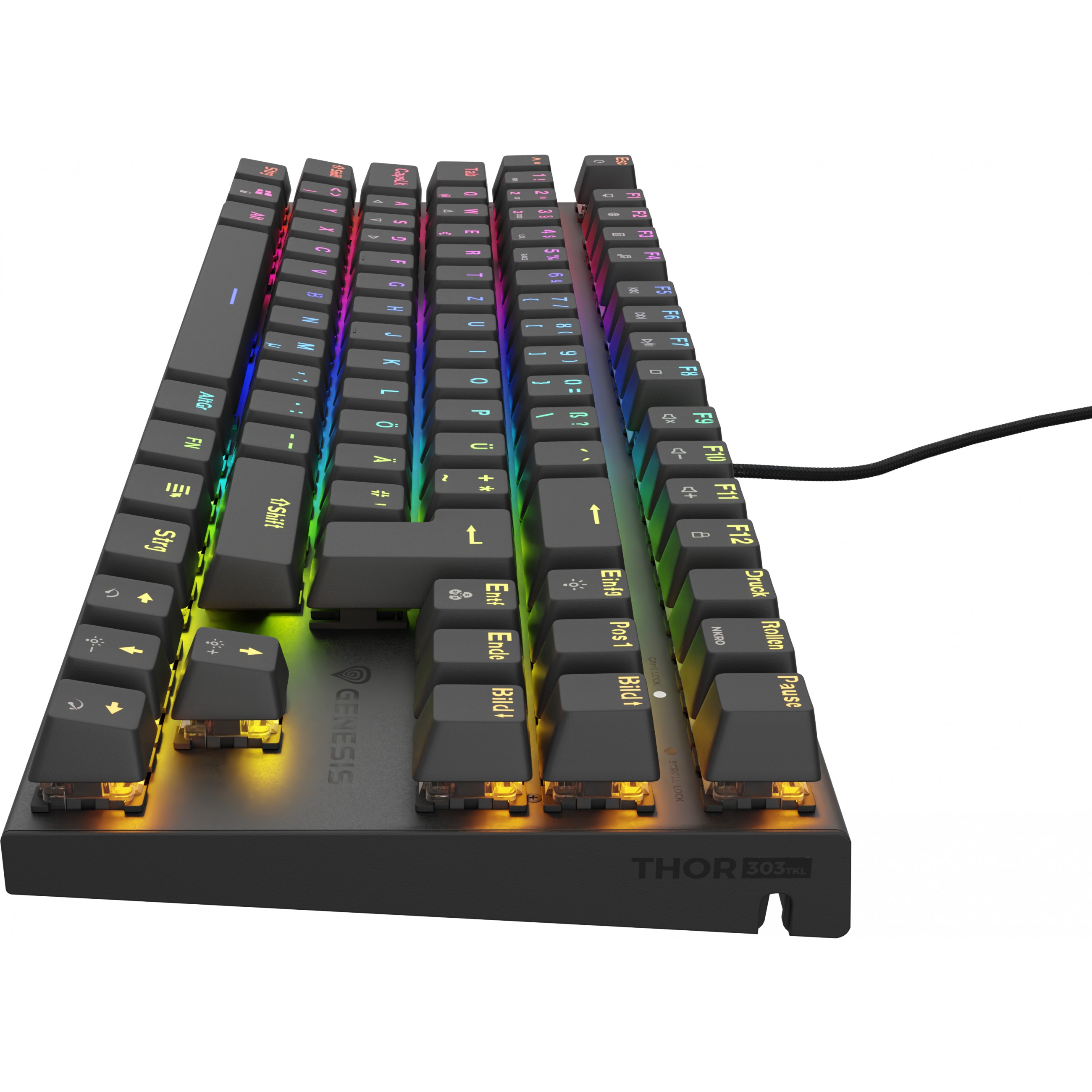 Genesis Gaming Tastatur THOR 303 TKL brown kabelgeb. (DE)