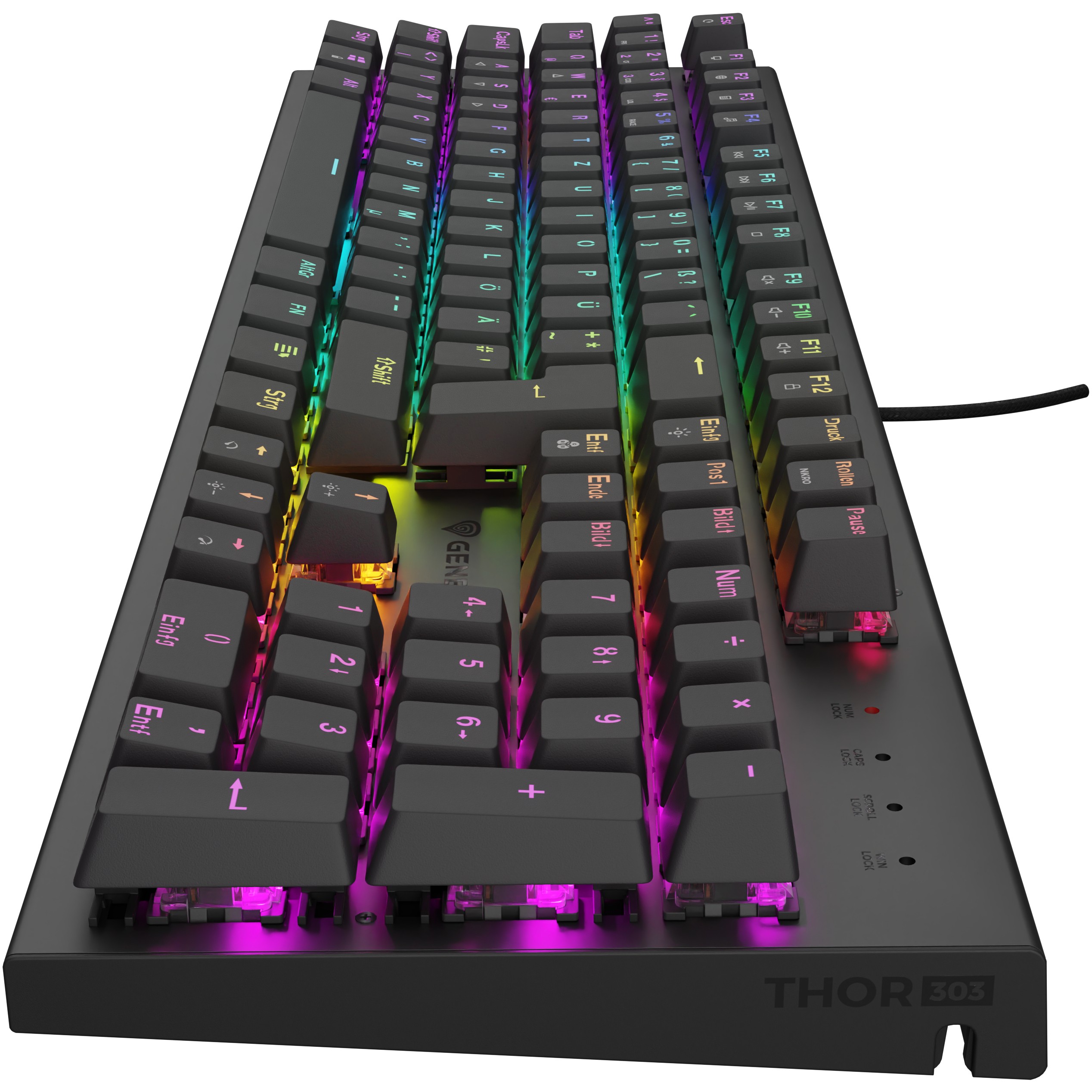 Genesis Gaming Tastatur THOR 303 brown kabelgeb. (DE)