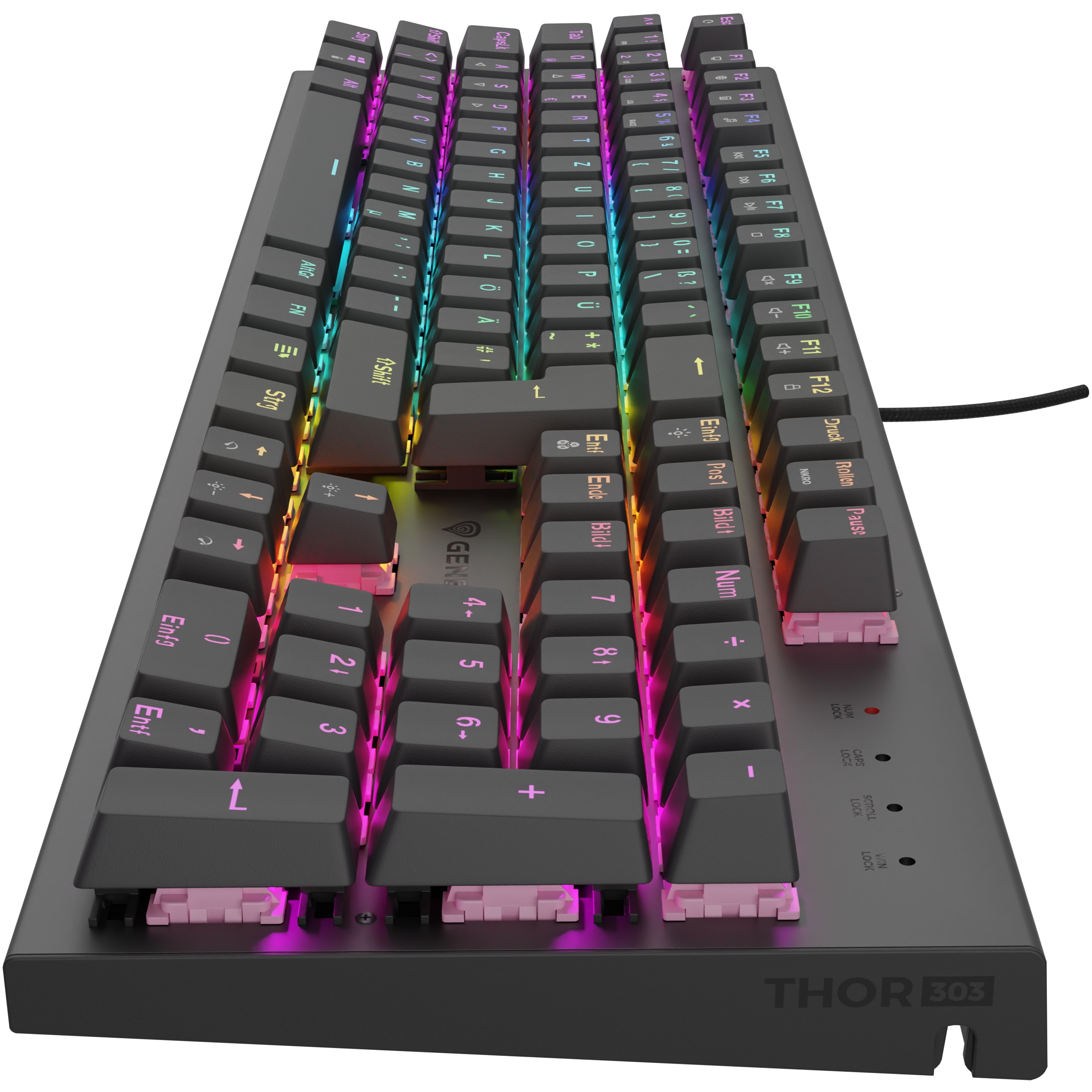Genesis Gaming Tastatur THOR 303 silent kabelgeb. (DE)