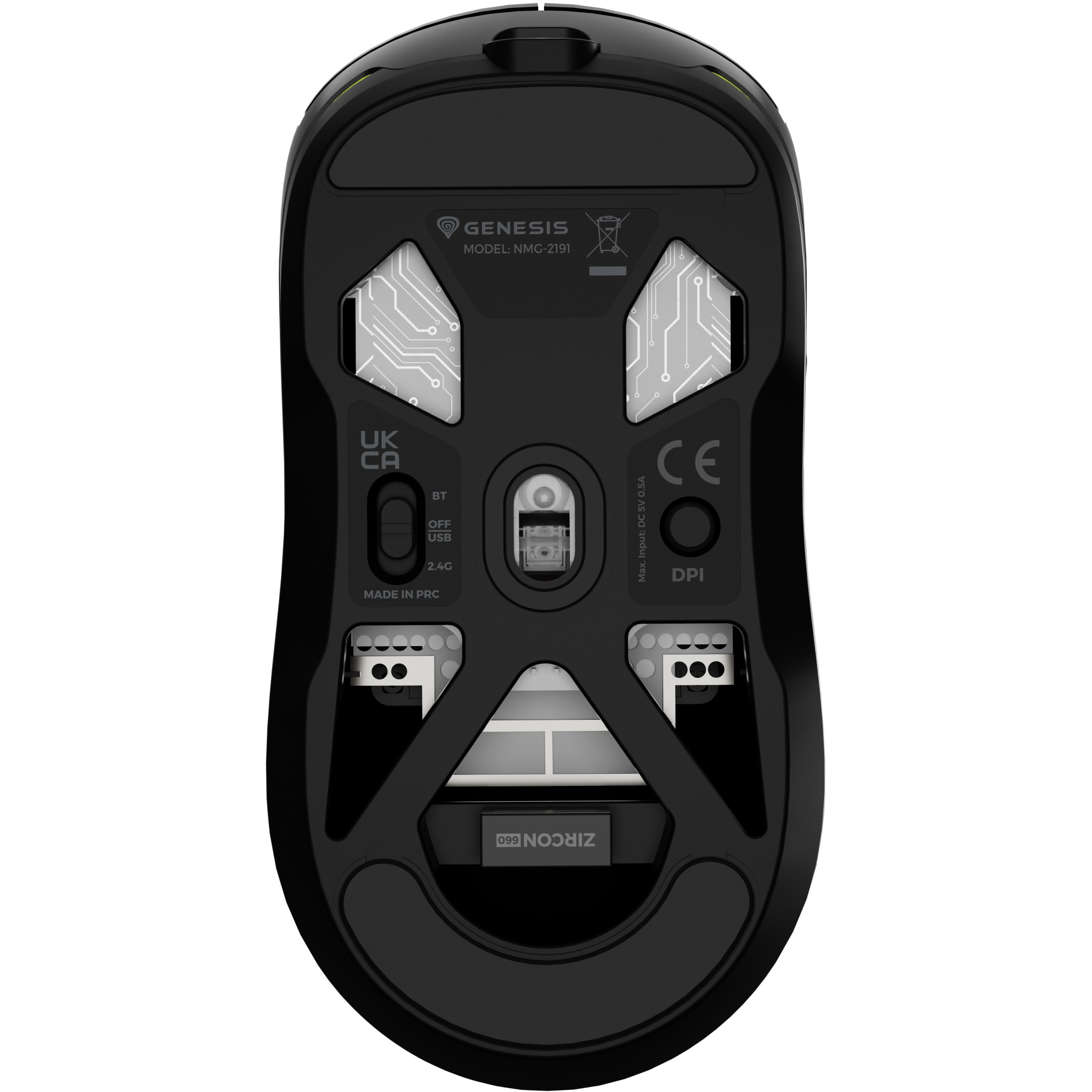 Genesis Gaming Maus ZIRCON 660 kabellos schwarz