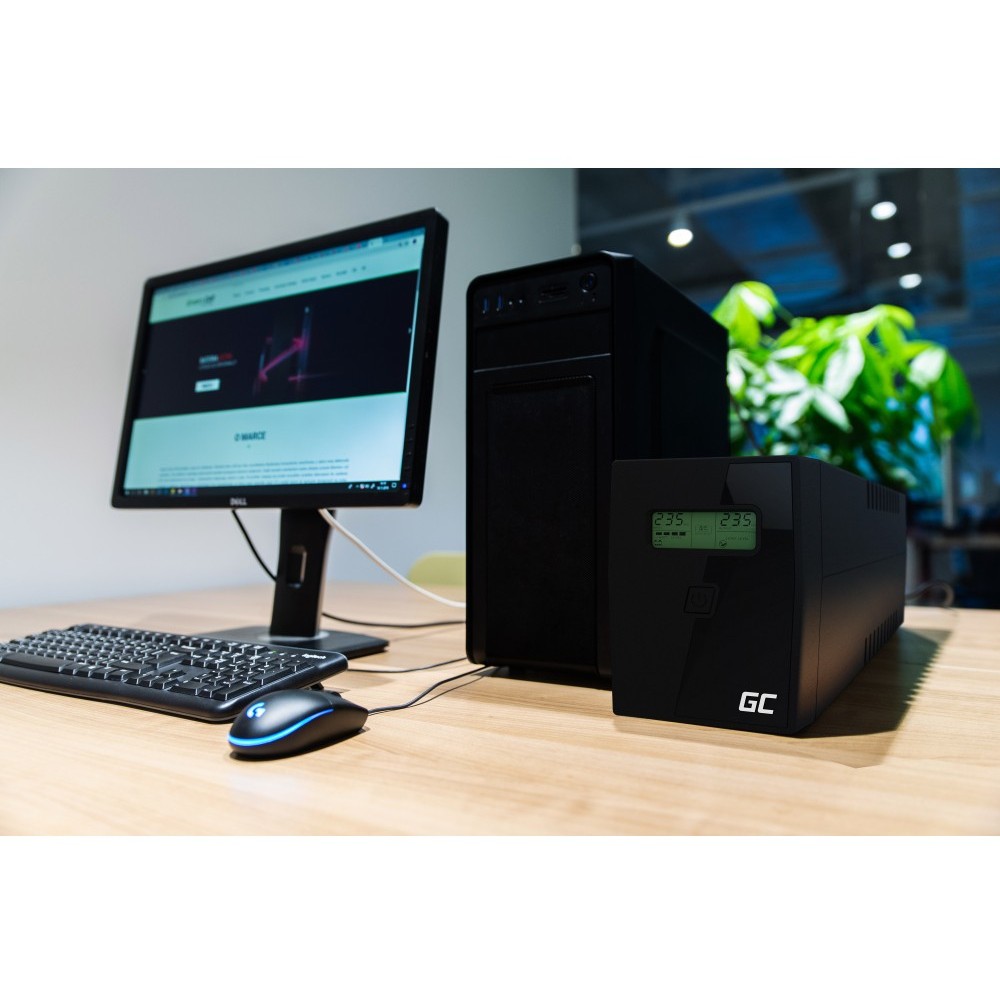 Green Cell UPS01LCD uninterruptible power supply (UPS)