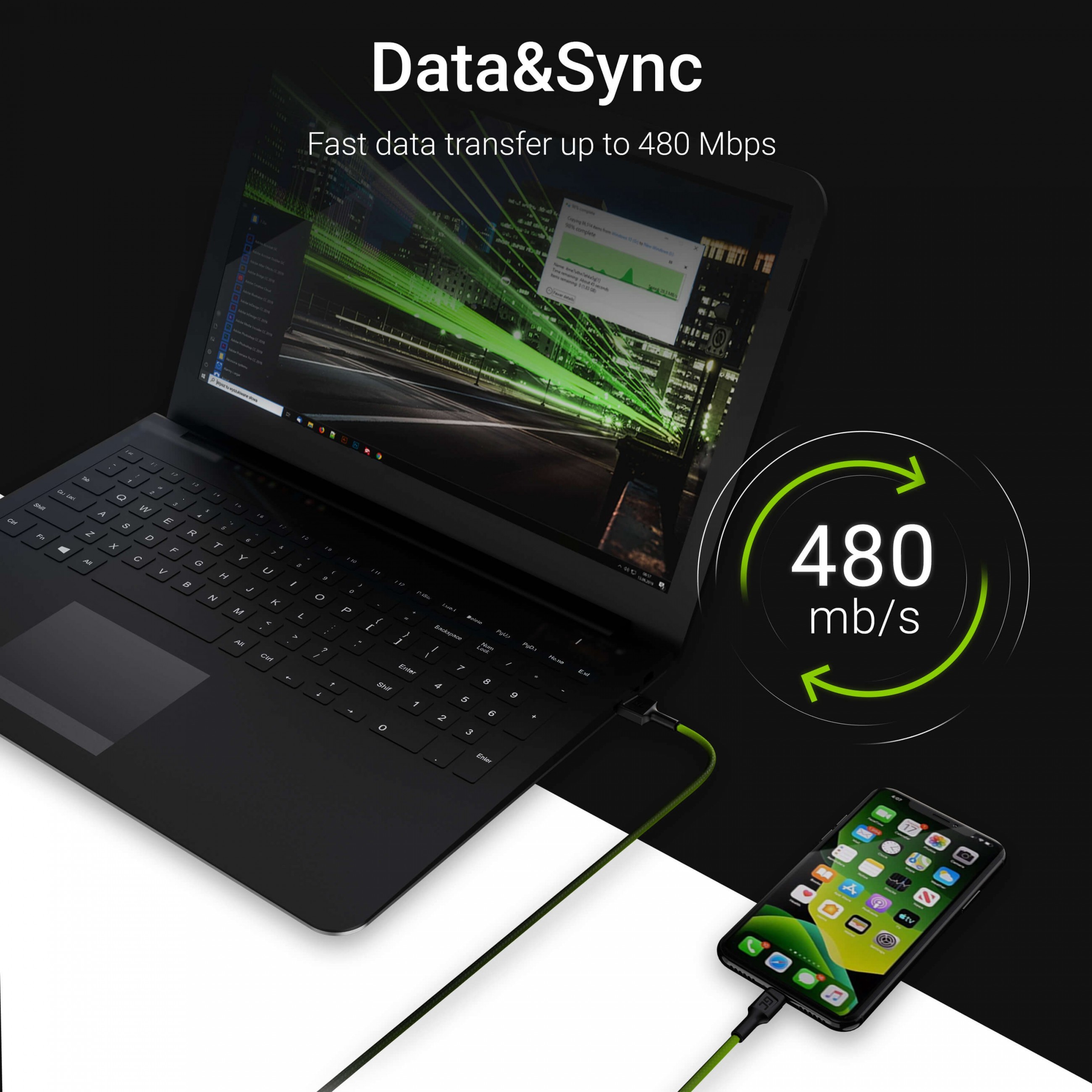 Green Cell KABGC05 lightning cable