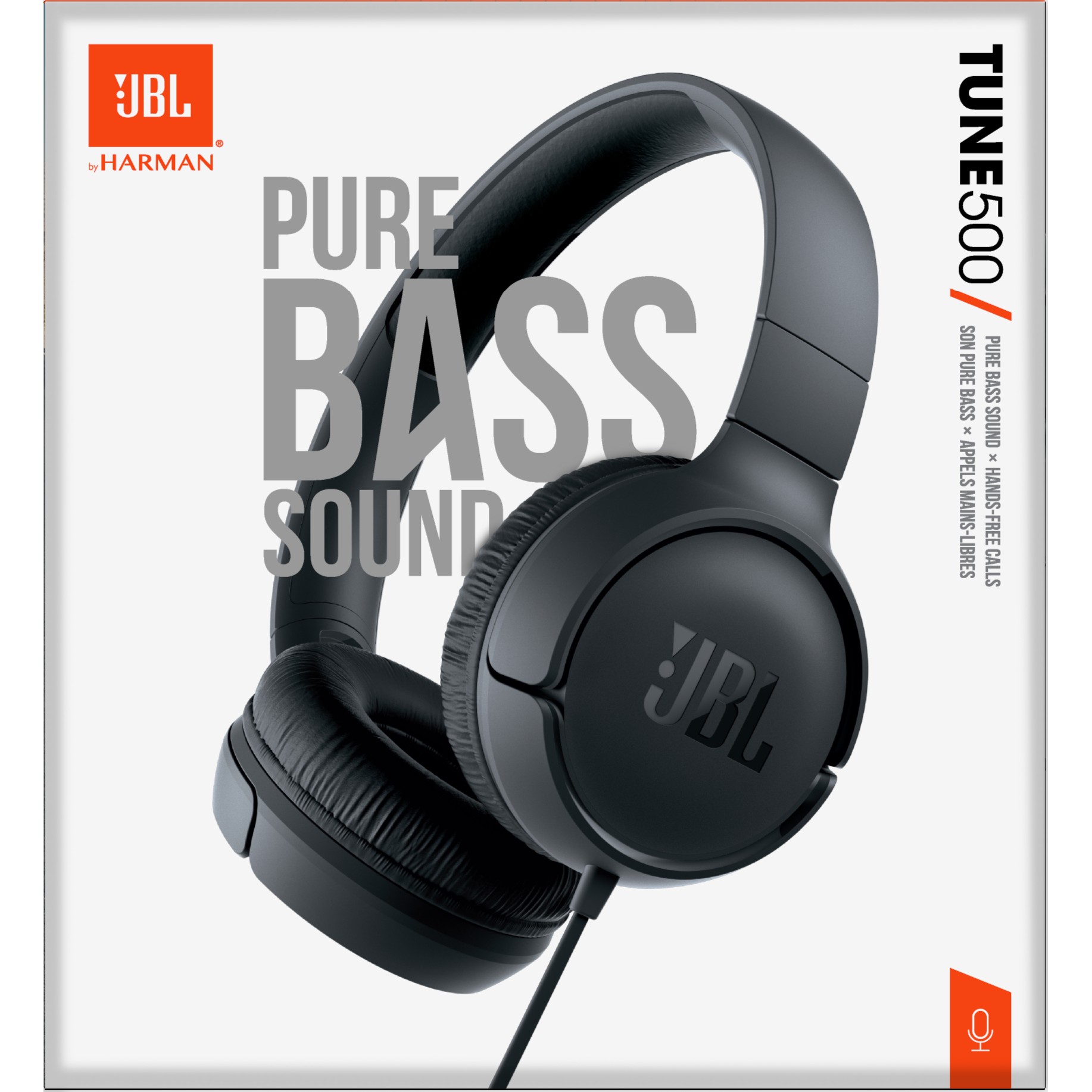 JBL JBLT500BLK Tune500 - Kabelgebundener On-Ear-Kopfhrer - Leicht und faltbar