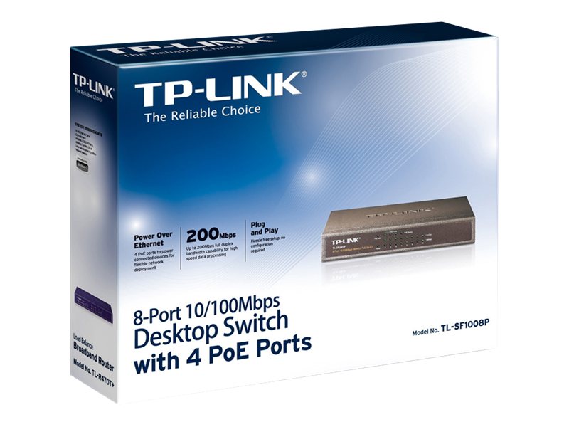 TP-Link Switch 8x FE TL-SF1008P POE