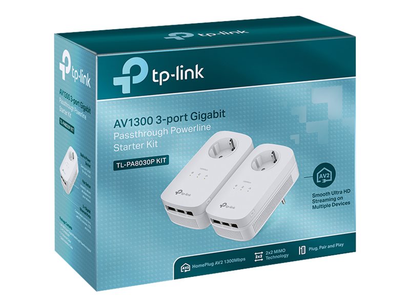 TP-Link Powerline TL-PA8030P Kit 1200MBit/3-Port GB retail