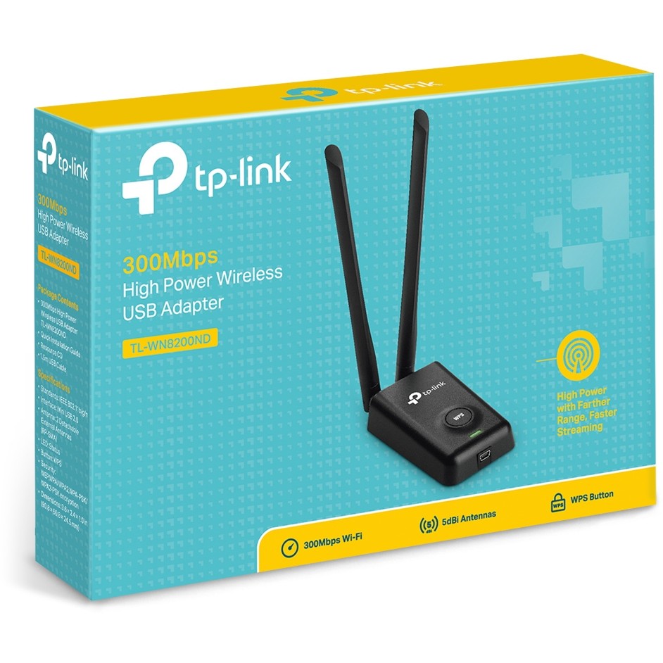 TP-Link 300Mbit/s-High-Power-WLAN-USB-Adapter