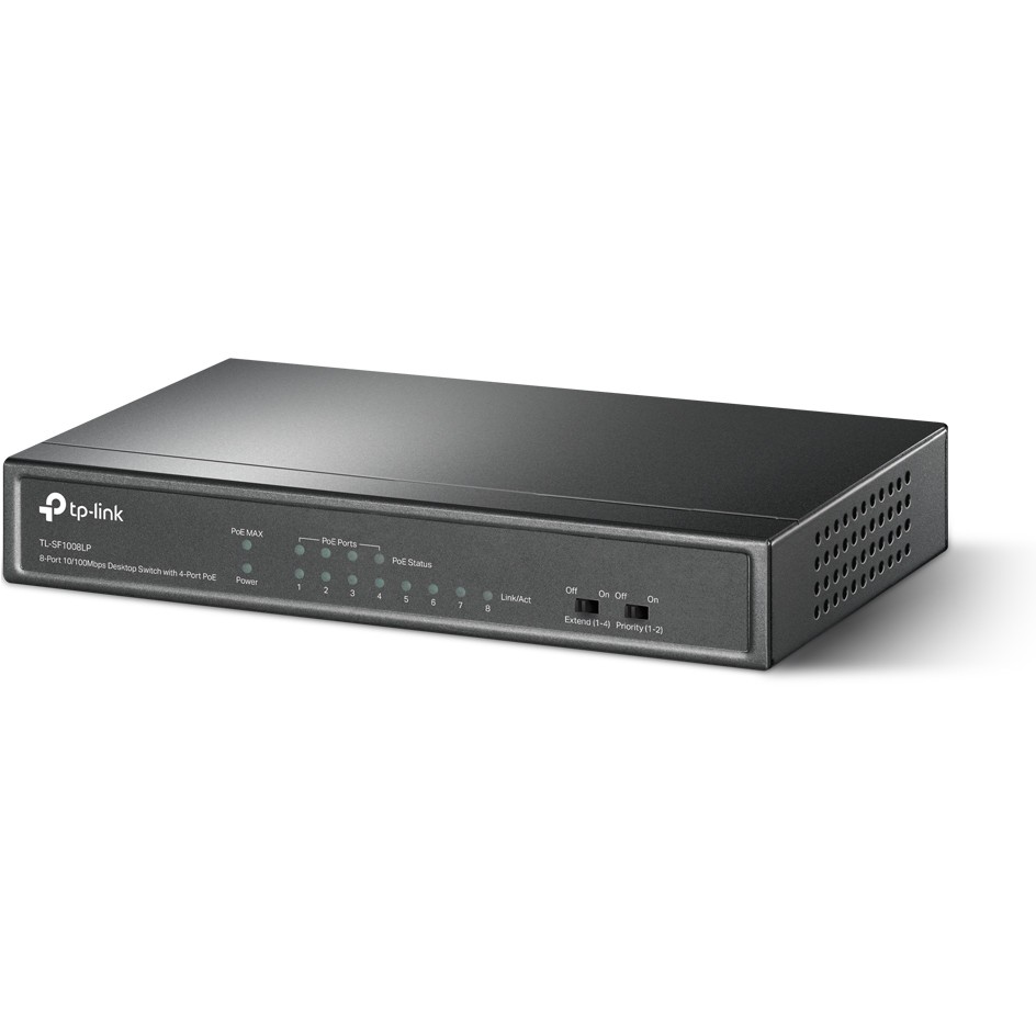 TP-Link 8-Port 10/100Mbit/s-Desktop-Switch mit 4 PoE-Ports