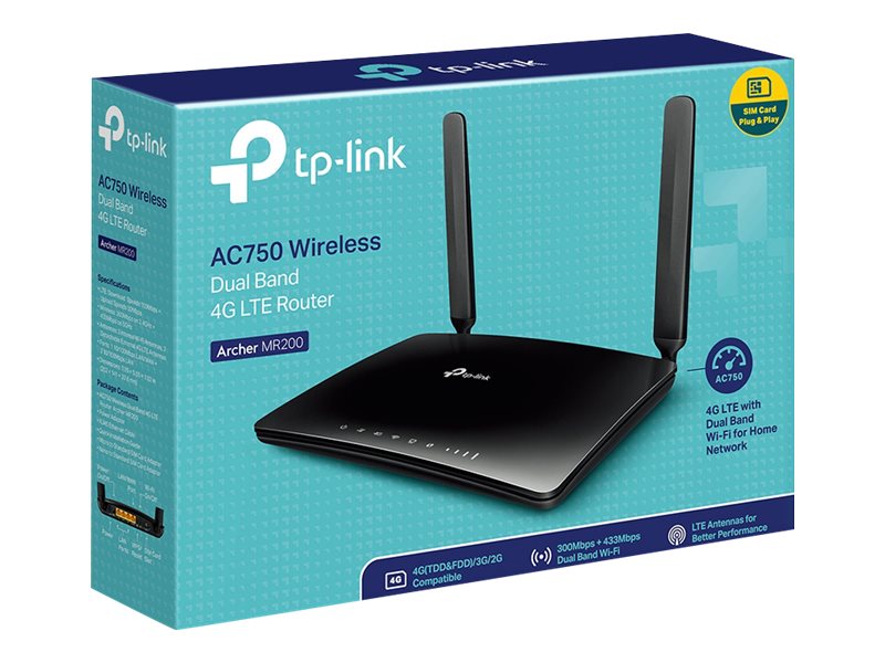 TP-Link WL-Router Archer MR200 (AC750/4G-LTE Modem)