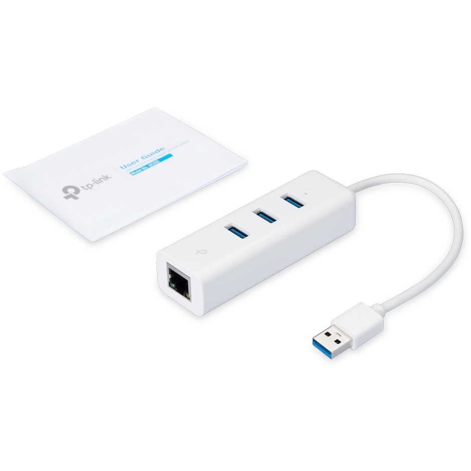TP-Link 3-Port-USB3.0-Hub & Gigabit-Ethernet-Adapter