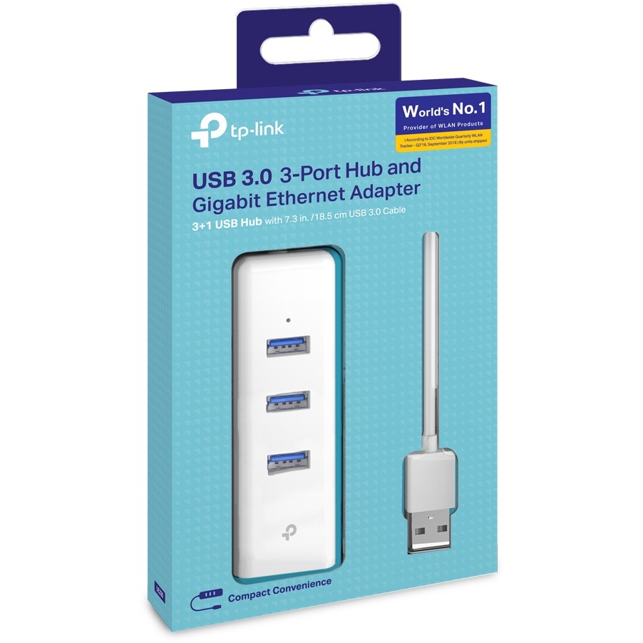 TP-Link 3-Port-USB3.0-Hub & Gigabit-Ethernet-Adapter