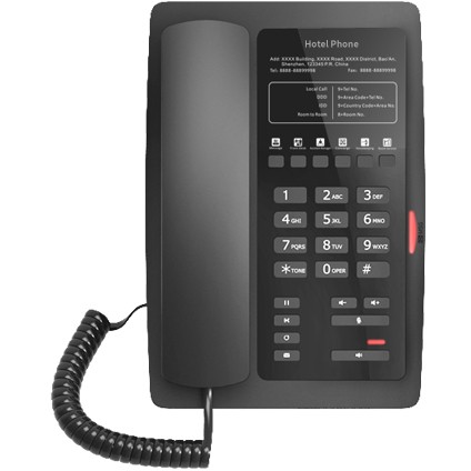 Fanvil Hoteltelefon H3W schwarz