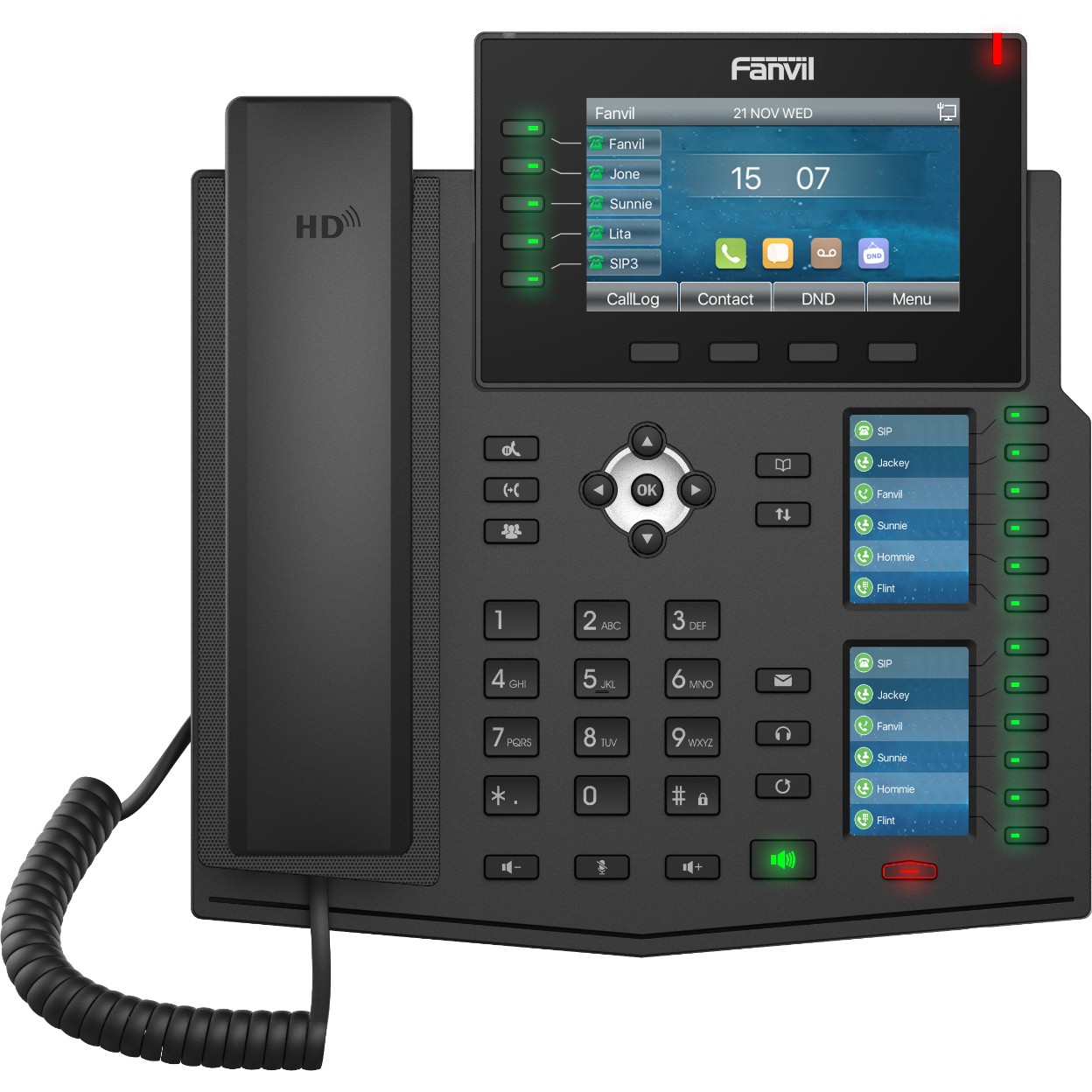 Fanvil IP Telefon X6U V2 schwarz