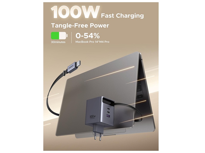 UGREEN X616 100W Charger 2C1A1C Cable