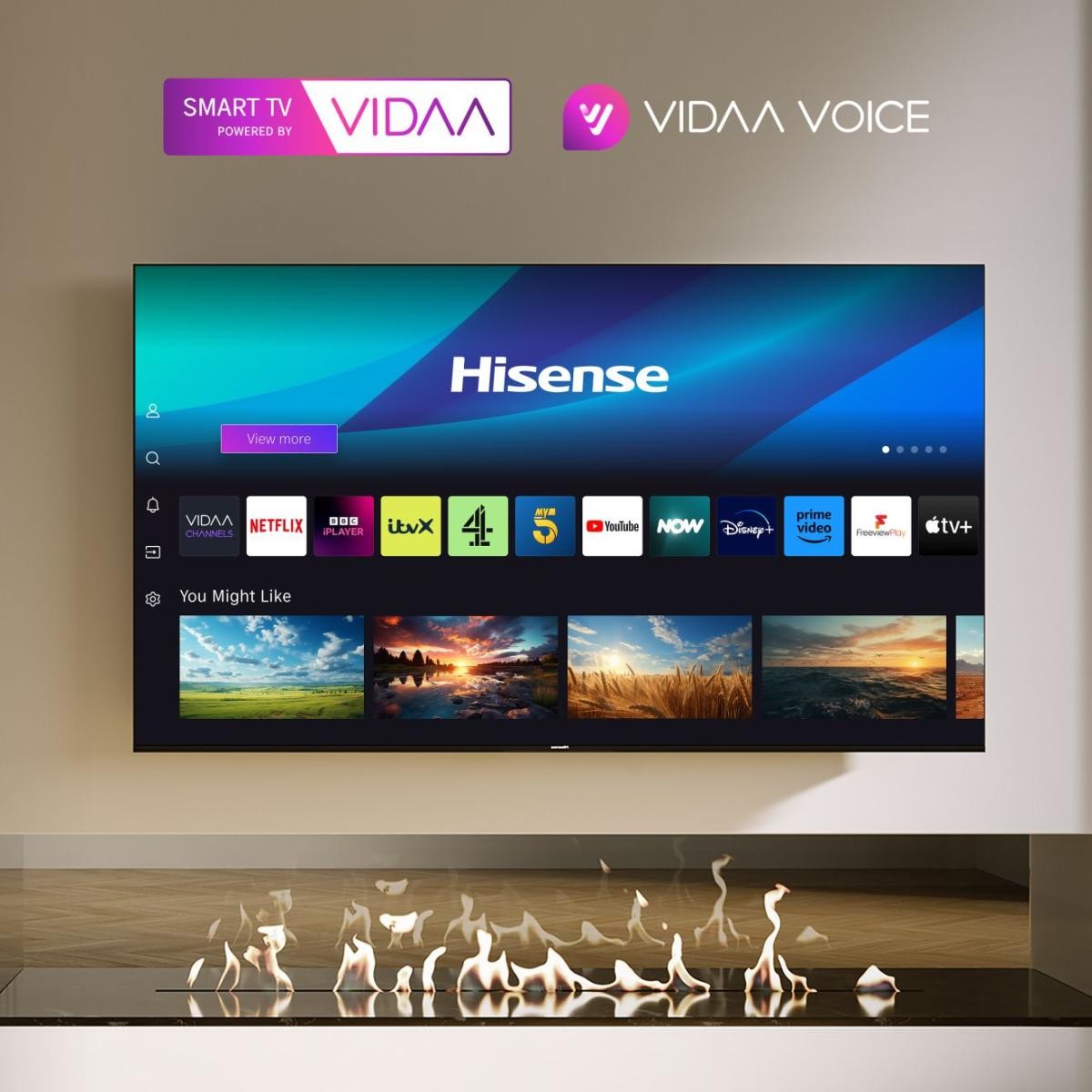 Hisense 55A6N Fernseher 139,7 cm (55) 4K Ultra HD Smart-TV WLAN Schwarz 300 cd/m²