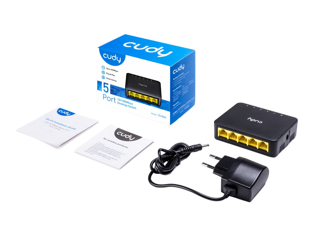 CUDY FS105D 5-Port 10/100 Desktop Switch