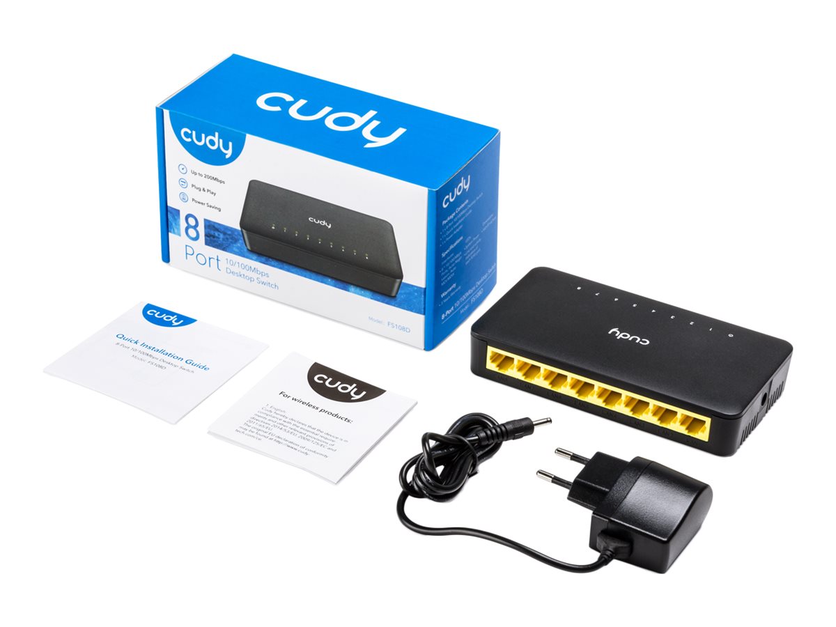 CUDY FS108D 8-Port 10/100 Desktop Switch
