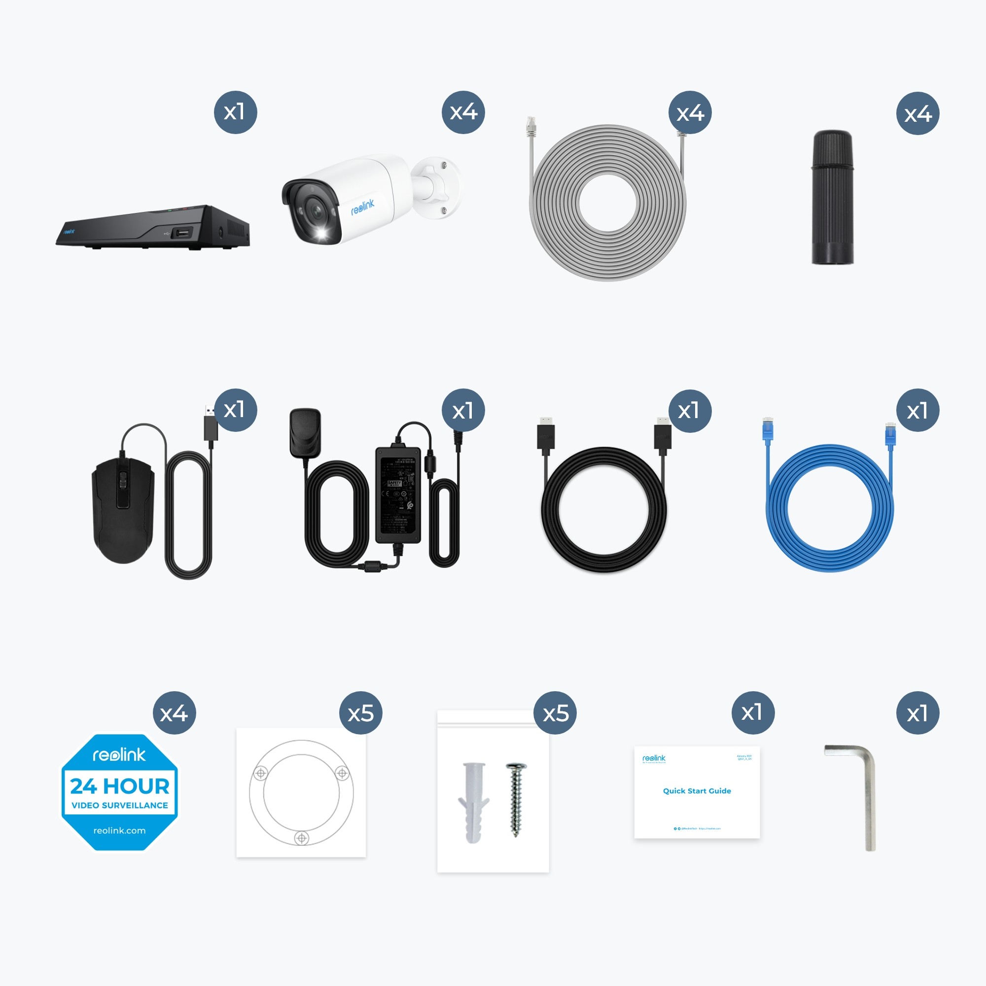 Reolink NVS8-8MB4 video surveillance kit