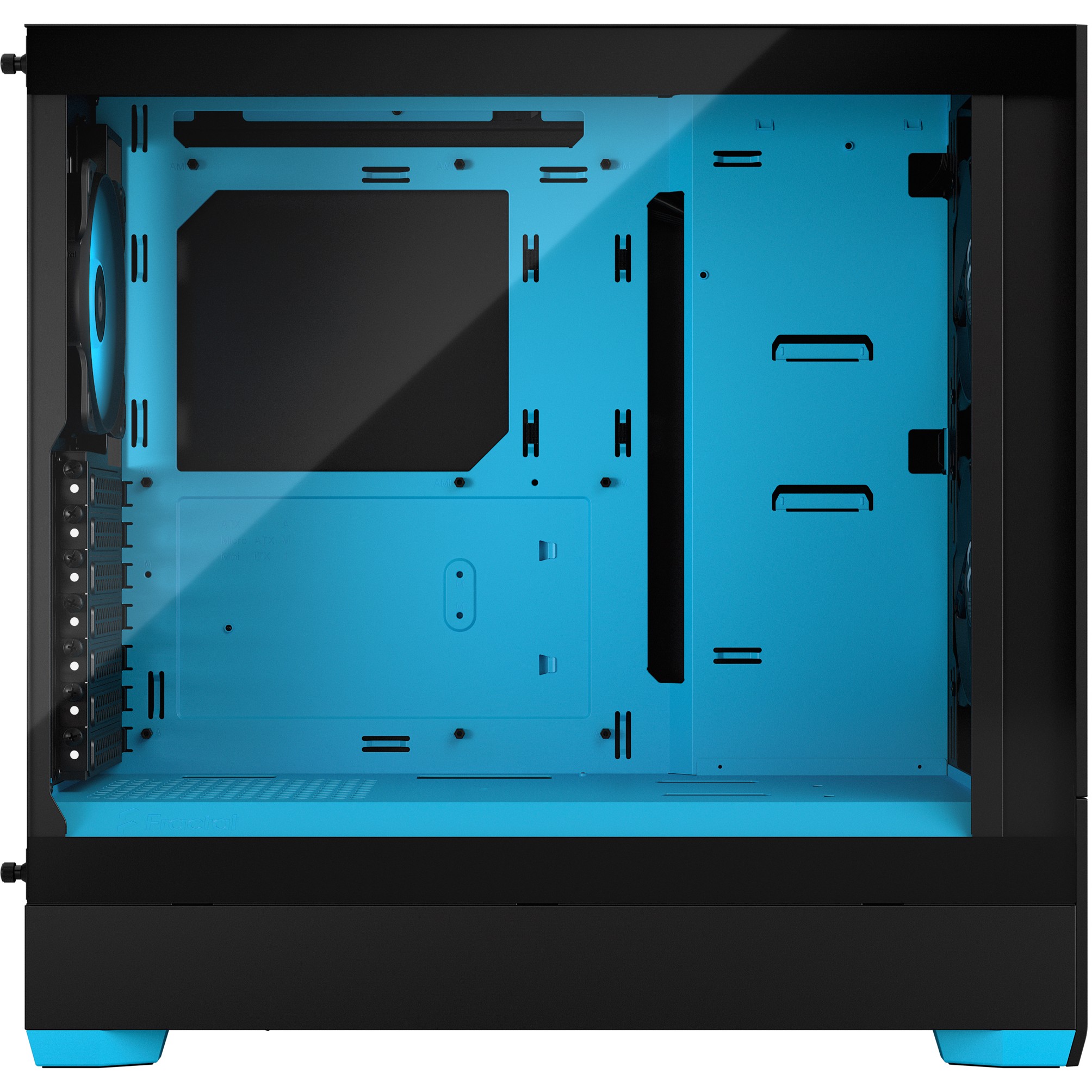 FRACTAL DESIGN Geh Pop Air RGB Cyan Core TG Clear Tint