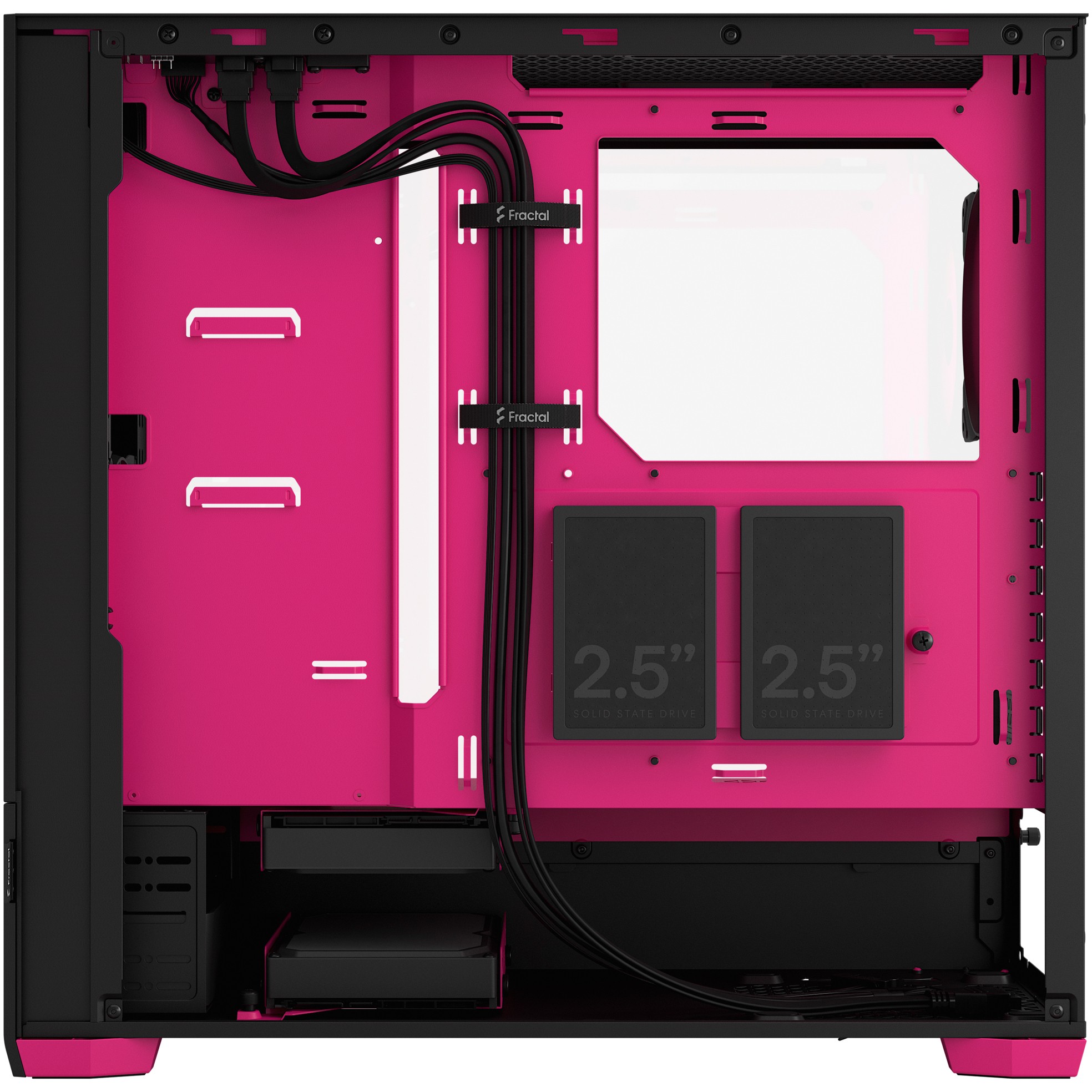 FRACTAL DESIGN Geh Pop Air RGB Magenta Core TG Clear Tint