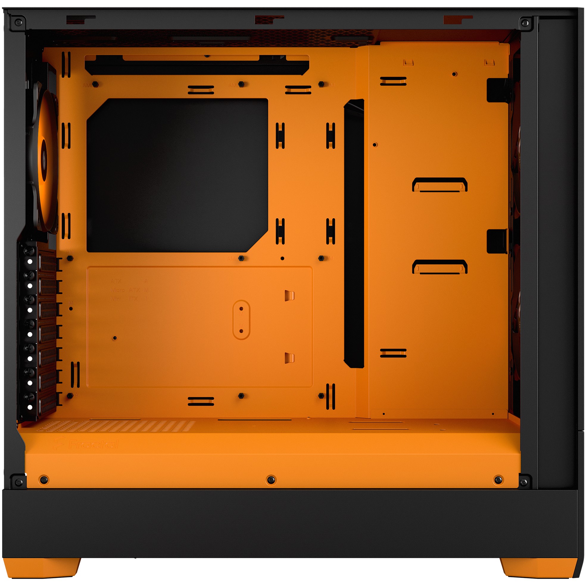 FRACTAL DESIGN Geh Pop Air RGB Orange Core TG Clear Tint