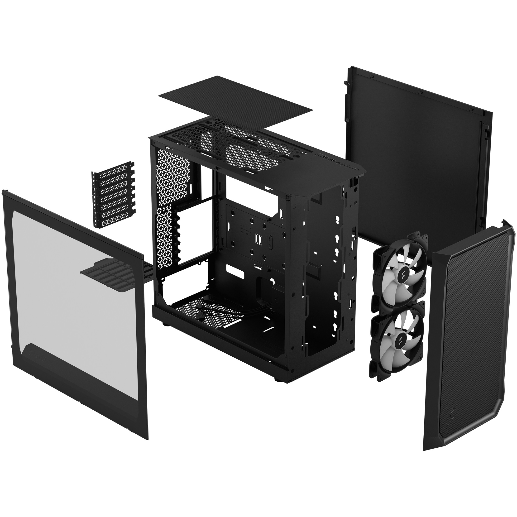 FRACTAL DESIGN Geh Focus 2 RGB Black TG Clear Tint