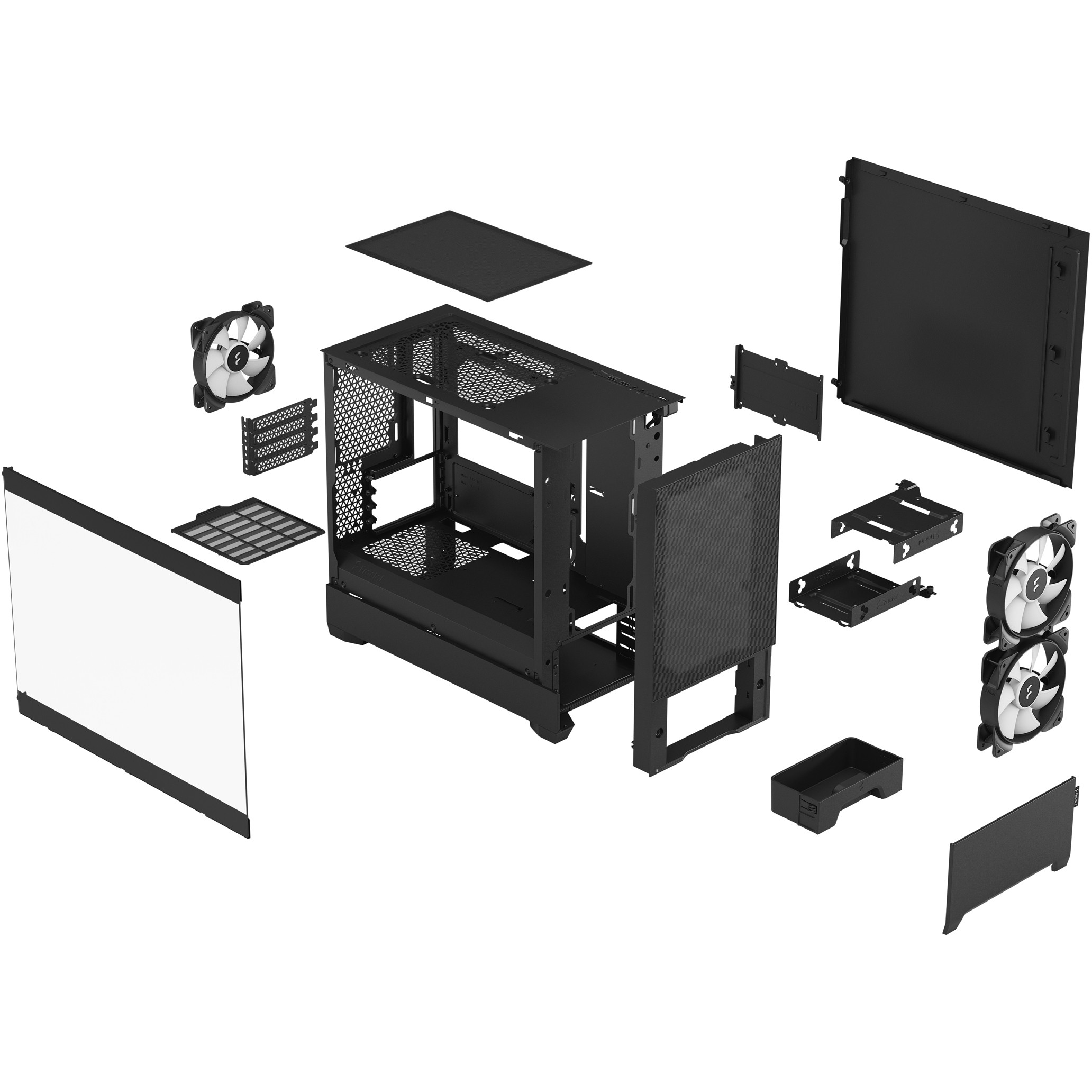 FRACTAL DESIGN Geh Pop Mini Air RGB Black TG Clear Tint